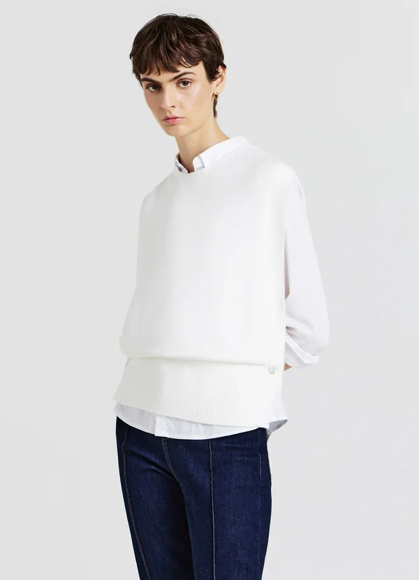 Strickpullover - bianco lana