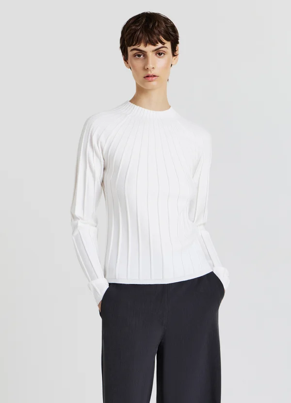 Strickpullover - bianco lana