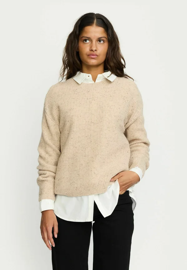 Strickpullover - biege