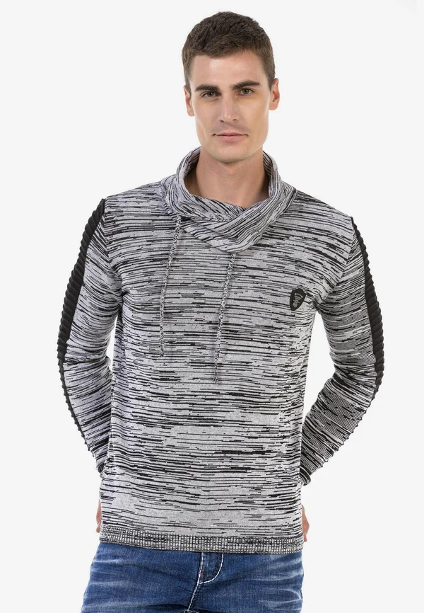 Strickpullover - black grey