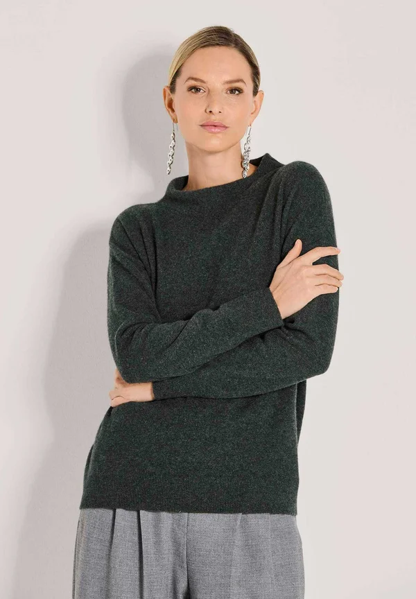 Strickpullover - black   melange