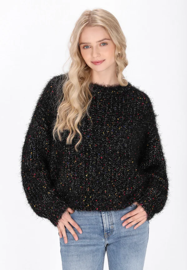 Strickpullover - black multicolor