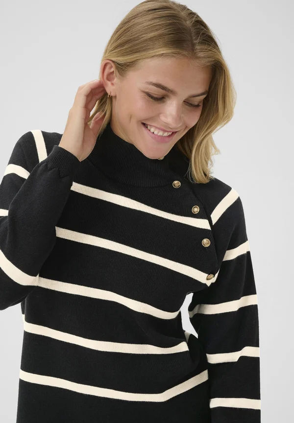 Strickpullover - black stripe
