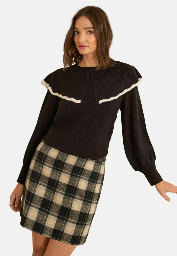 Strickpullover - black tipped