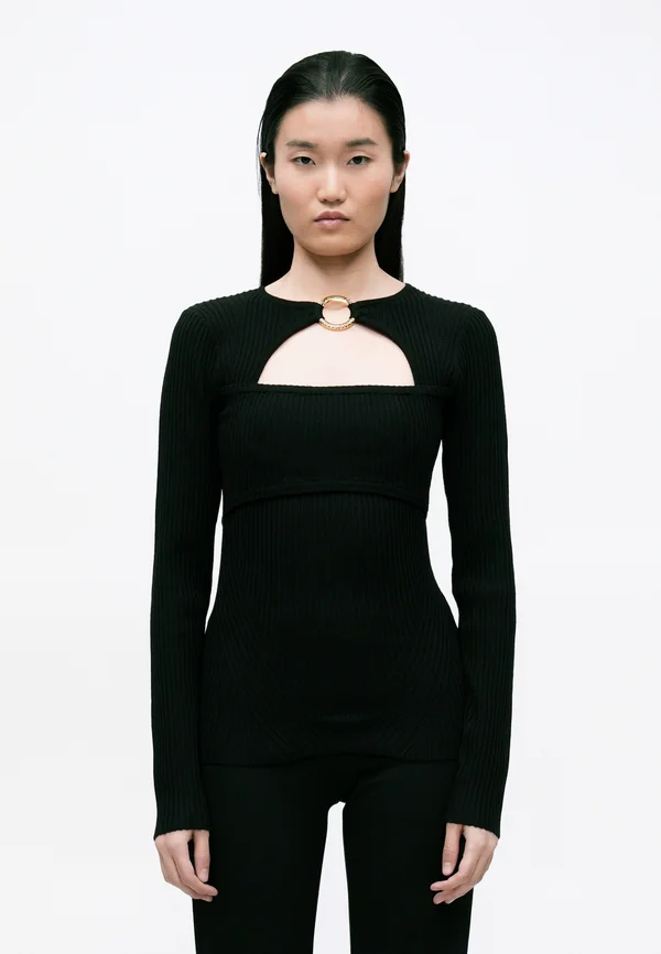 Strickpullover - black