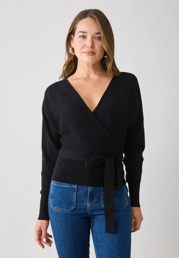 Strickpullover - black
