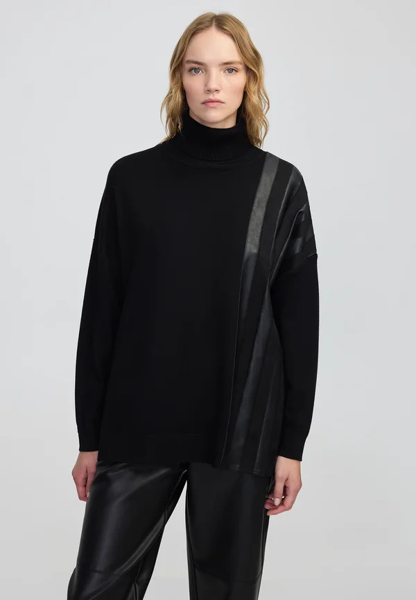 Strickpullover - black