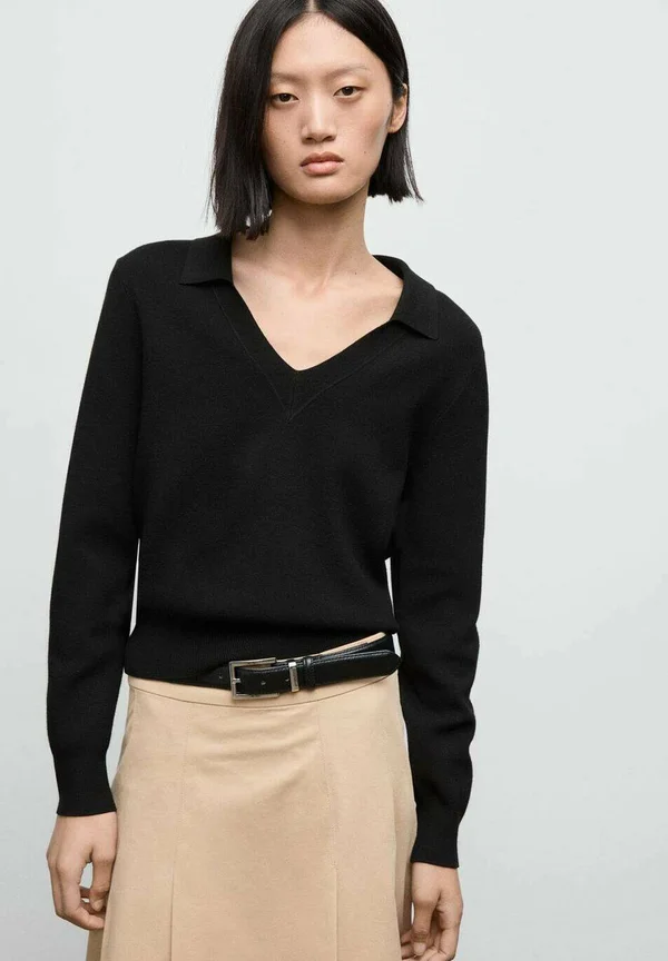 Strickpullover - black