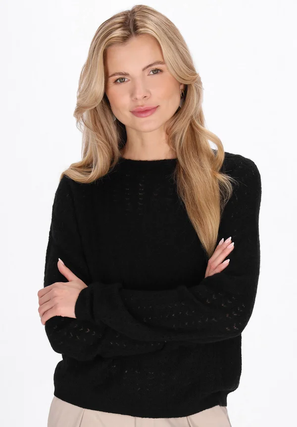 Strickpullover - black