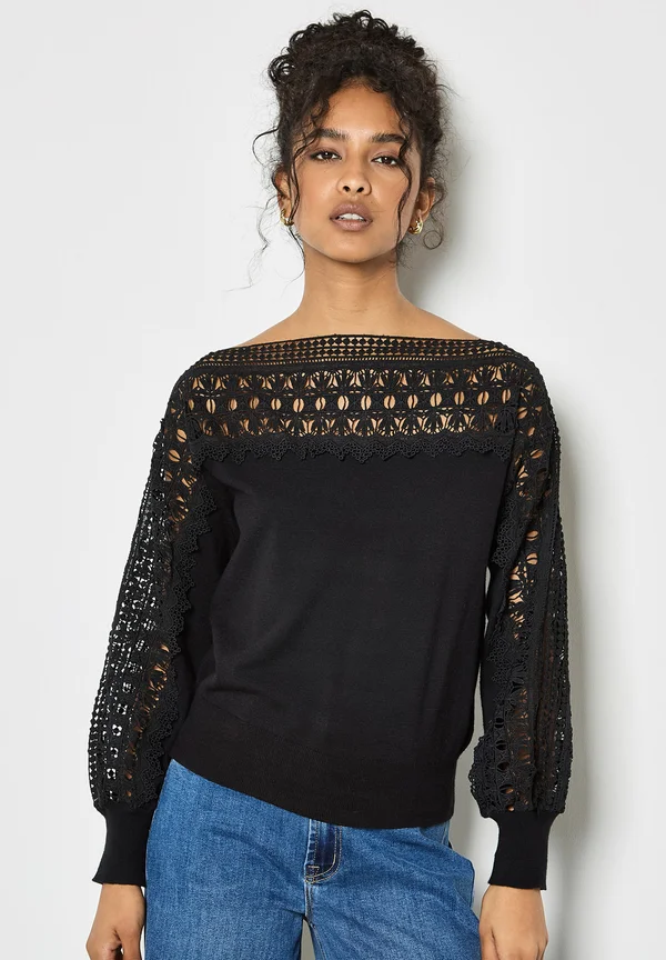 Strickpullover - black