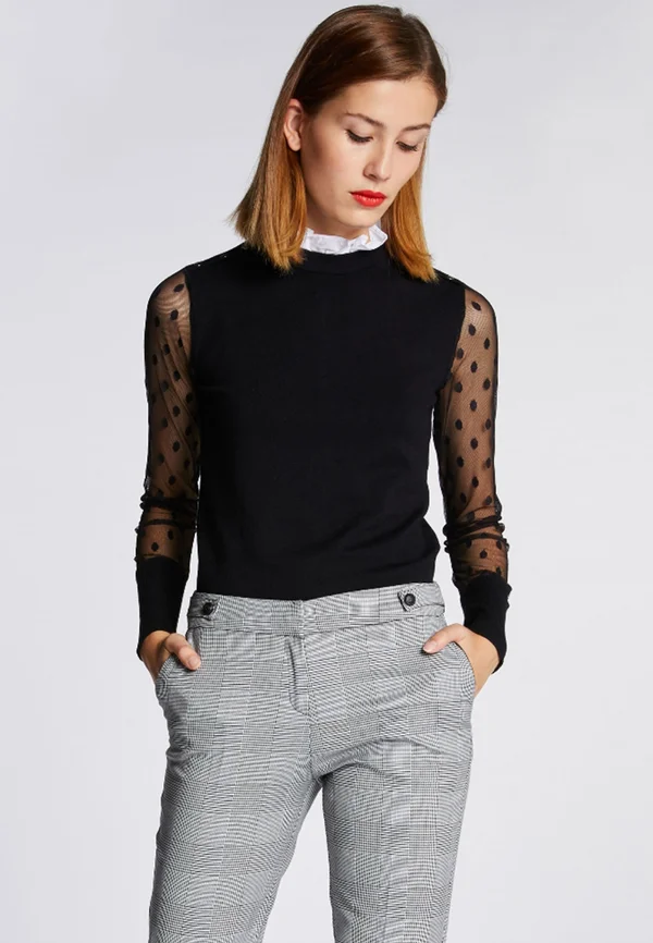 Strickpullover - black