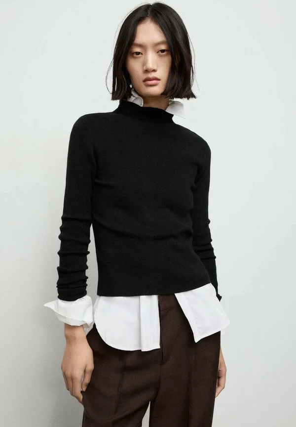 Strickpullover - black