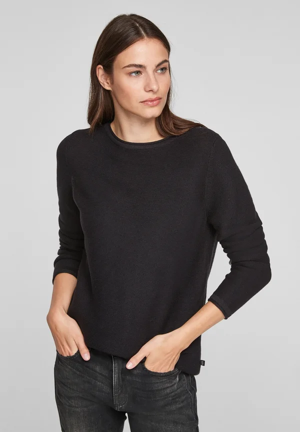 Strickpullover - black