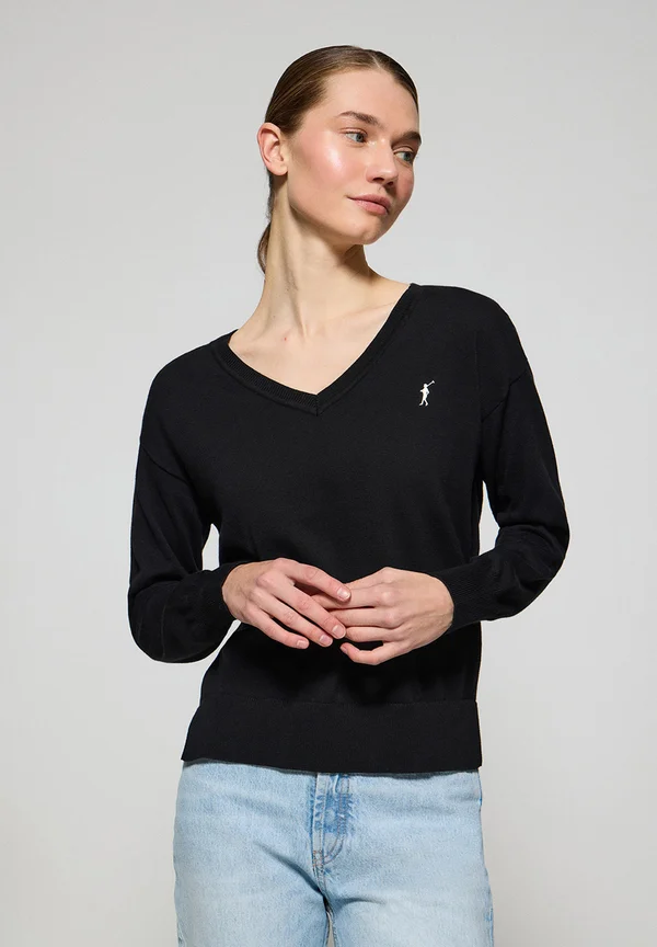 Strickpullover - black