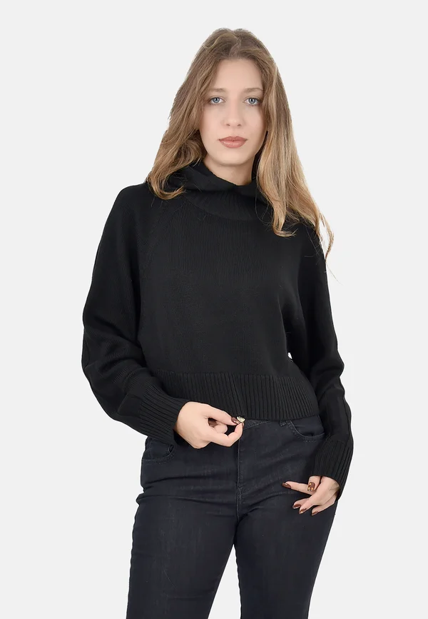 Strickpullover - black