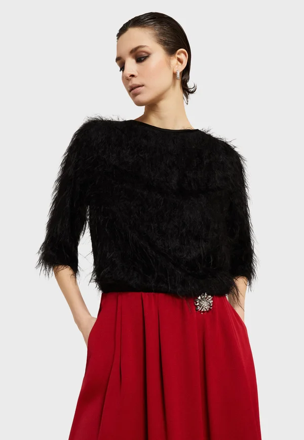 Strickpullover - black