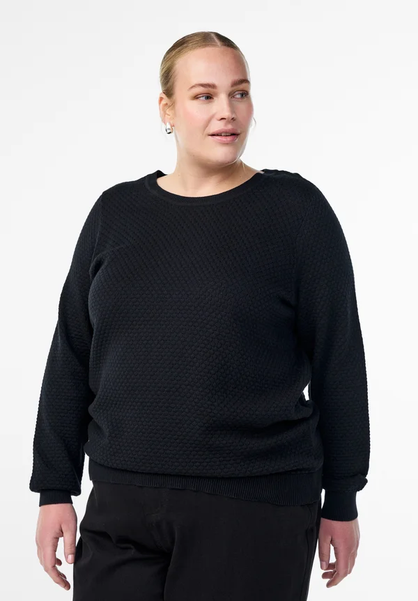 Strickpullover - black