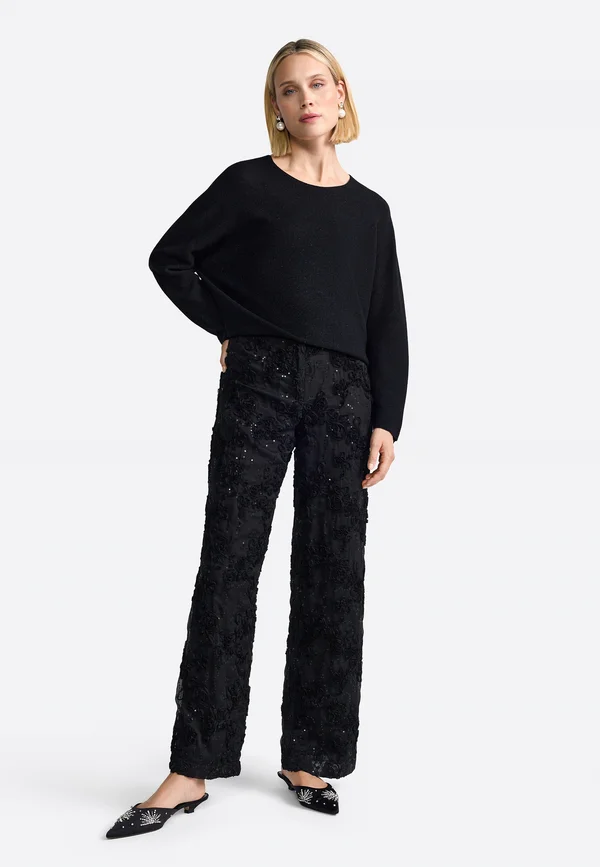 Strickpullover - black