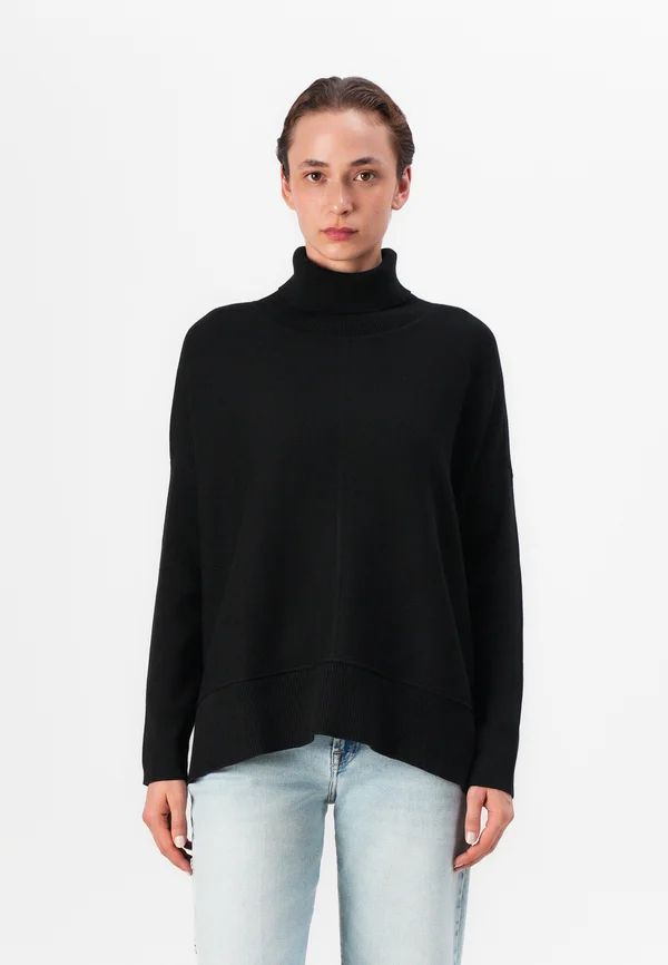 Strickpullover - black
