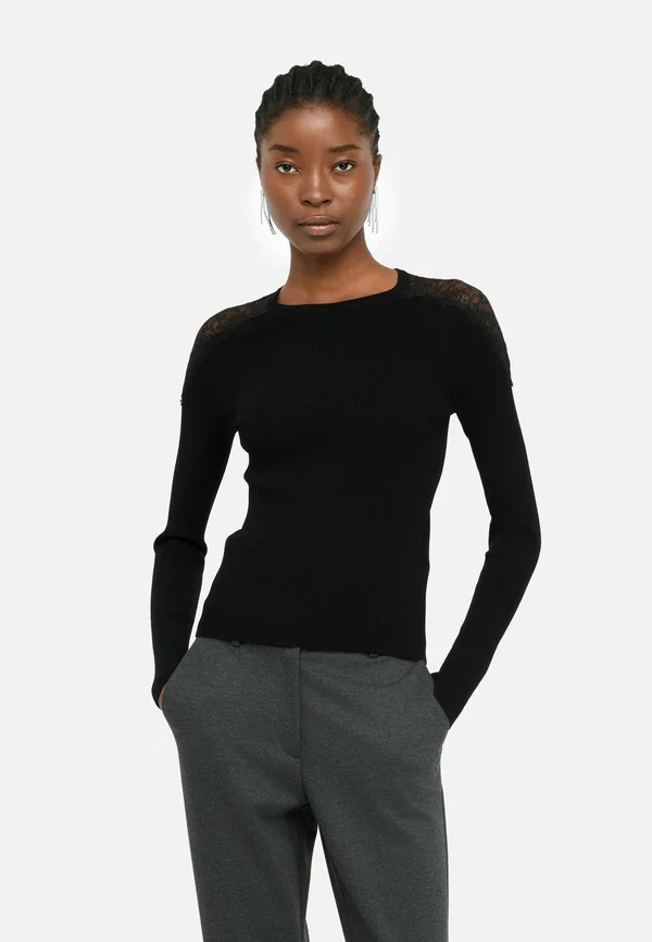Strickpullover - black