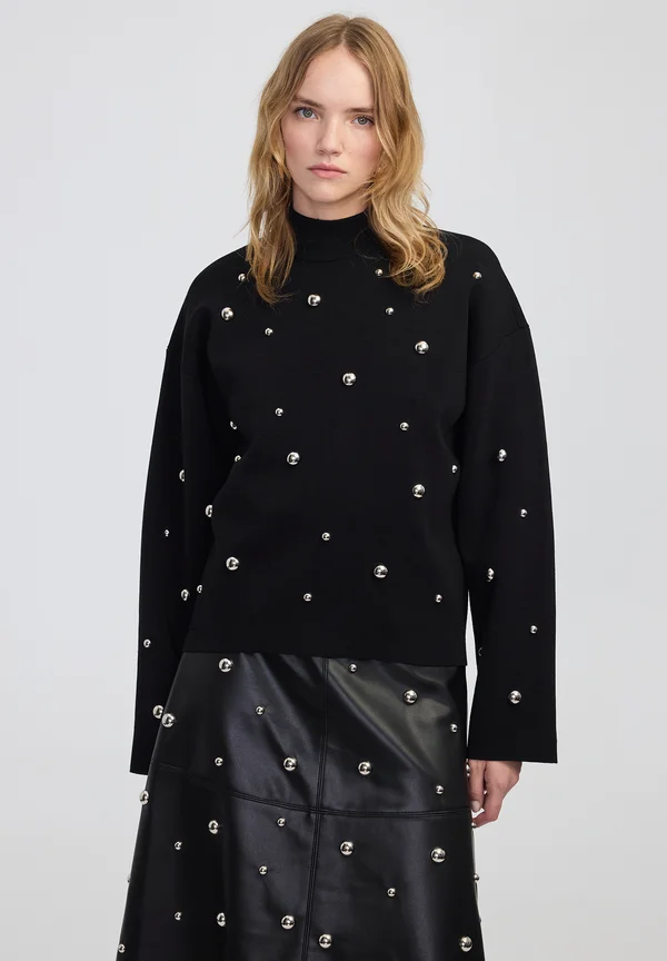 Strickpullover - black