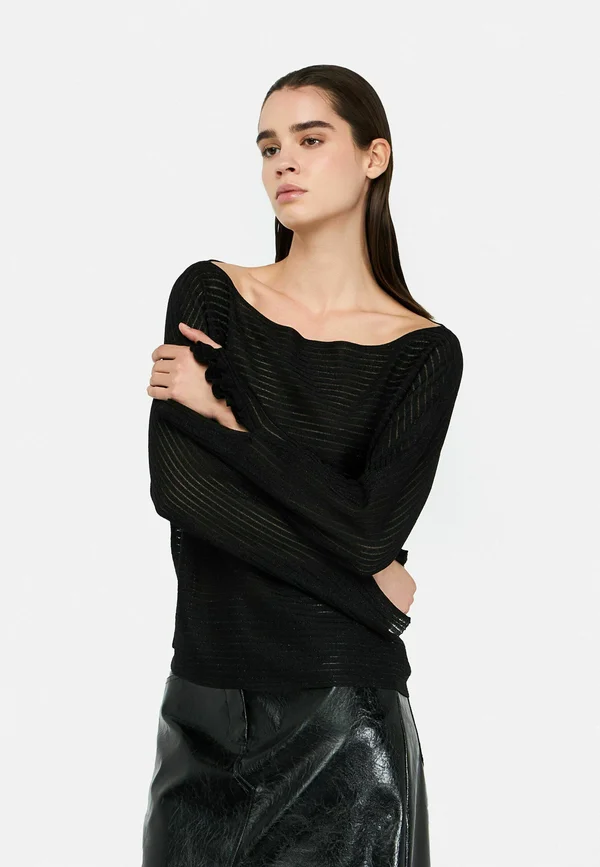 Strickpullover - black