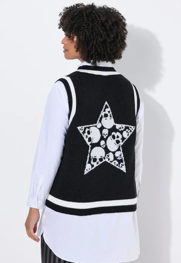 Strickpullover - black