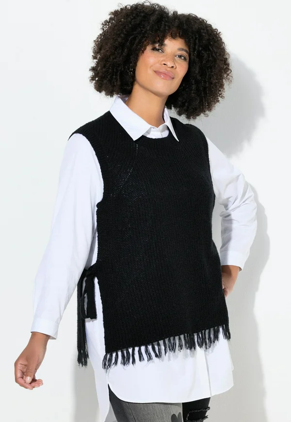 Strickpullover - black