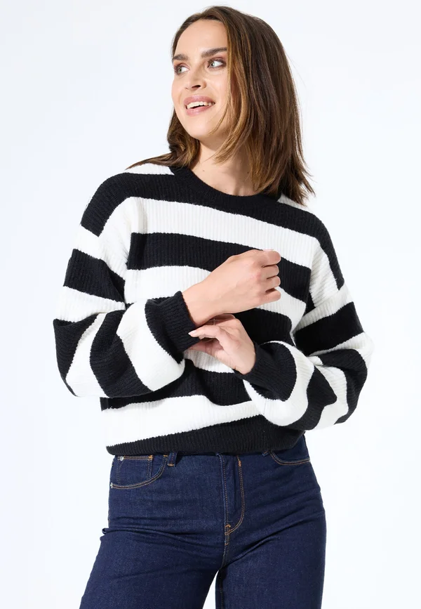 Strickpullover - black