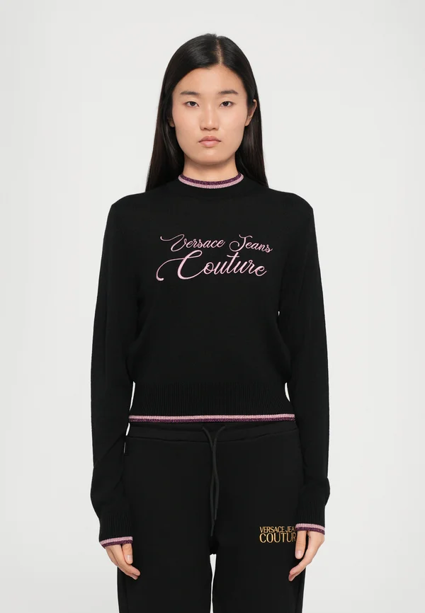 Strickpullover - black