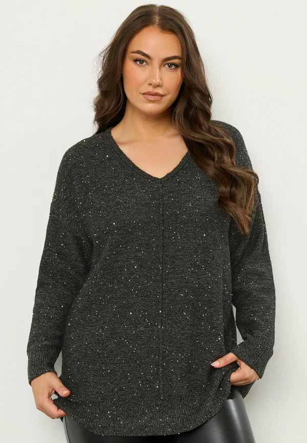 Strickpullover - black