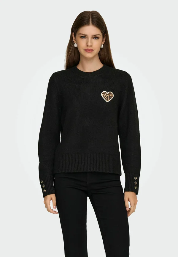 Strickpullover - black