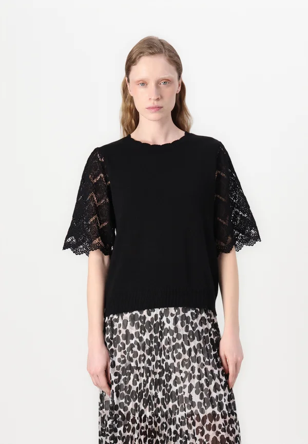Strickpullover - black