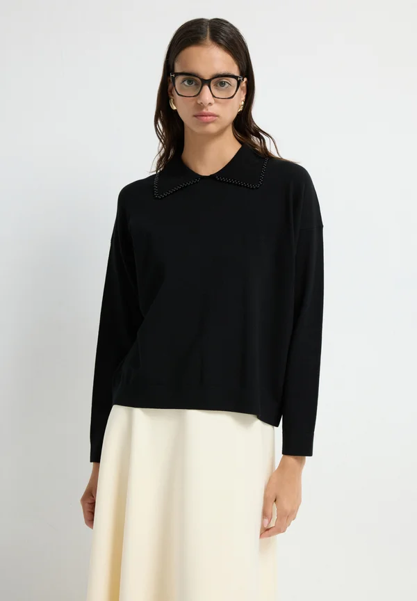 Strickpullover - black
