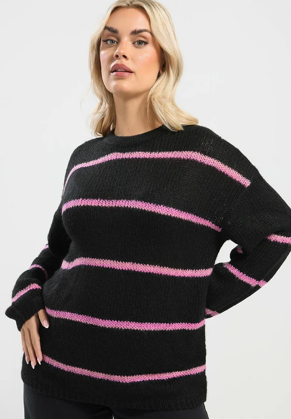 Strickpullover - black