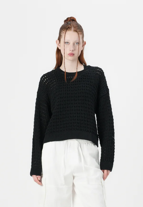 Strickpullover - black