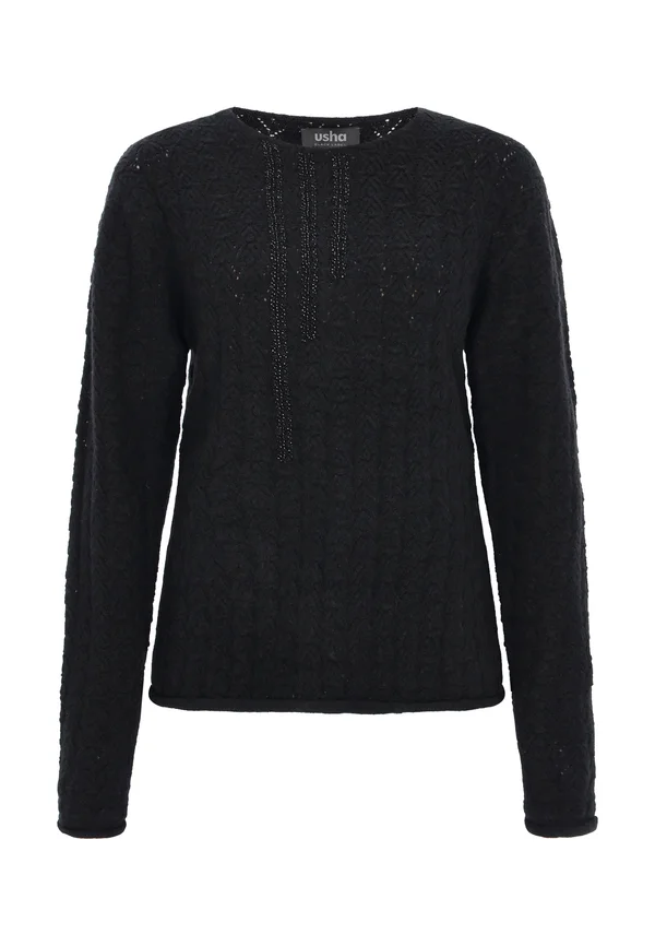 Strickpullover - black