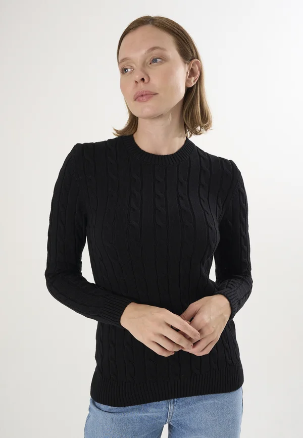 Strickpullover - black