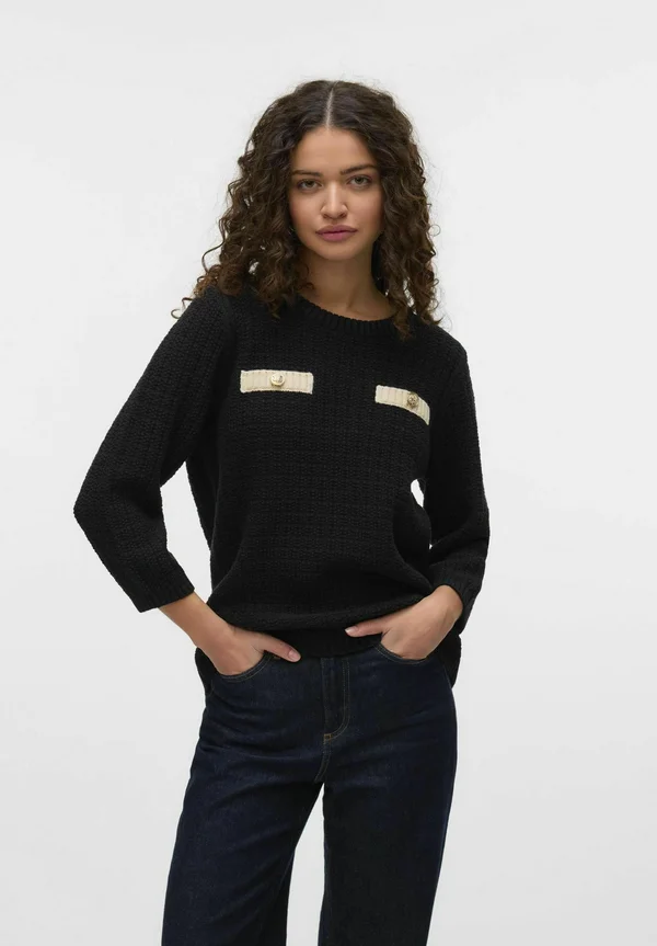 Strickpullover - black