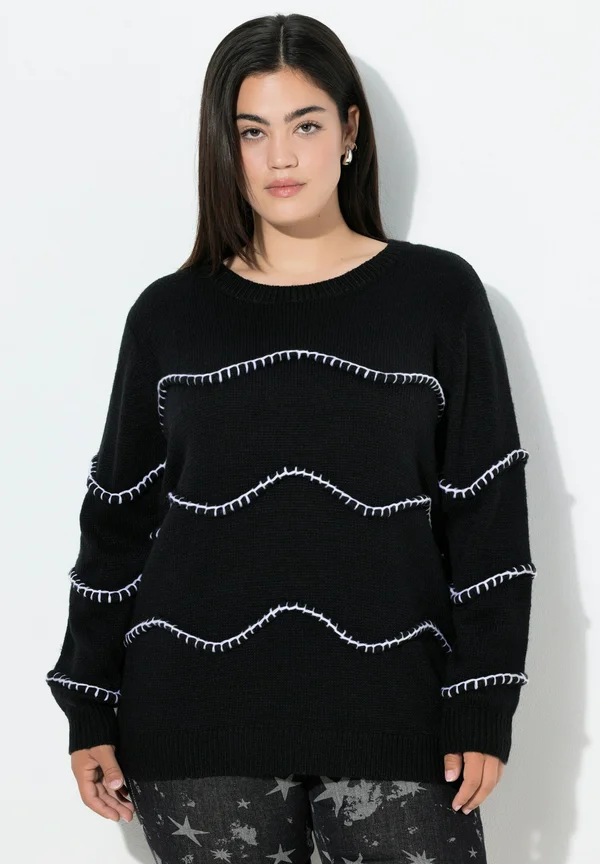 Strickpullover - black