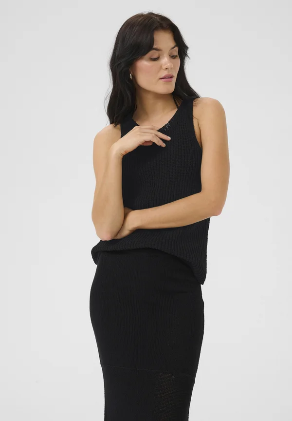 Strickpullover - black