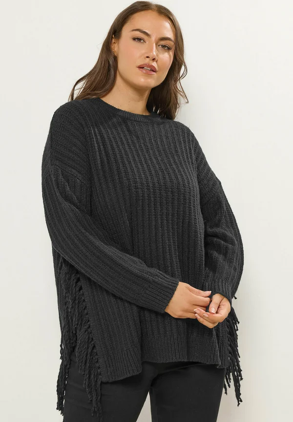 Strickpullover - black