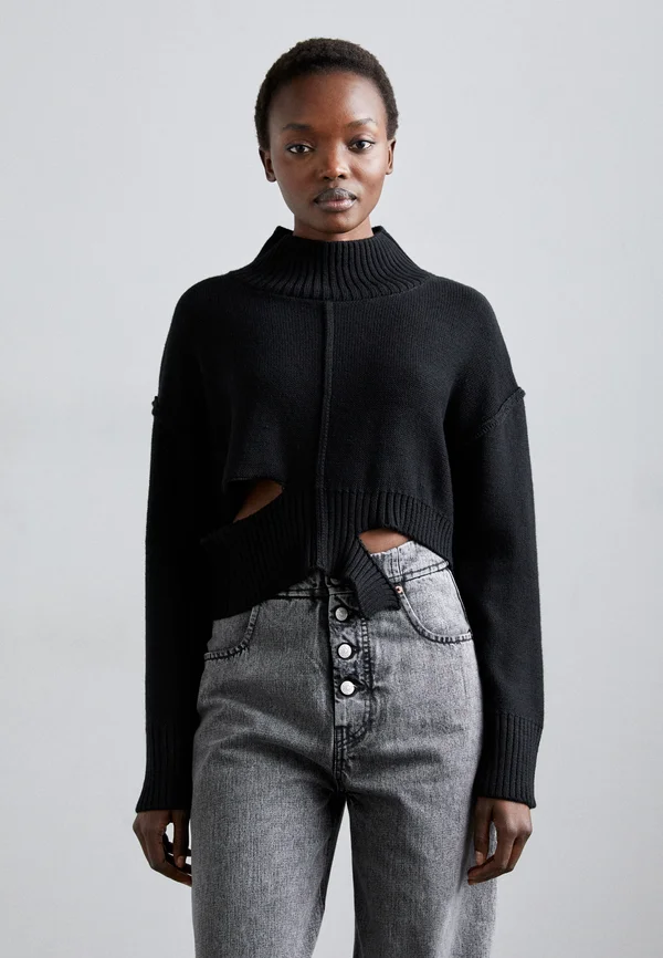 Strickpullover - black