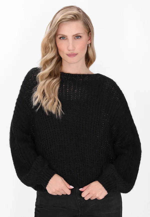 Strickpullover - black