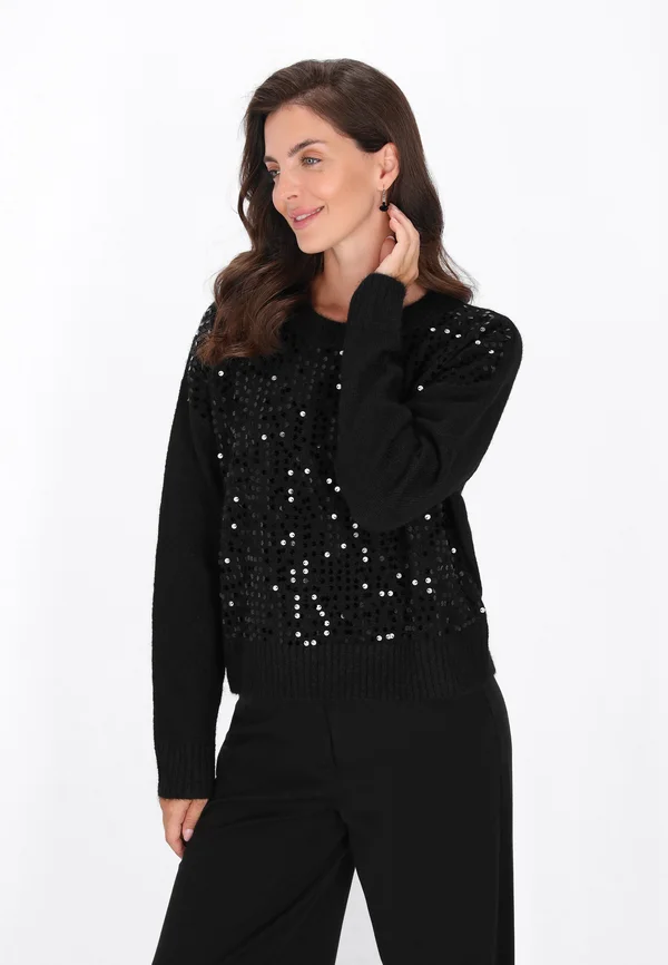 Strickpullover - black