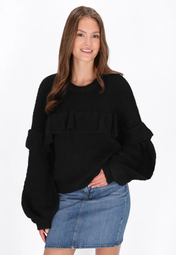 Strickpullover - black