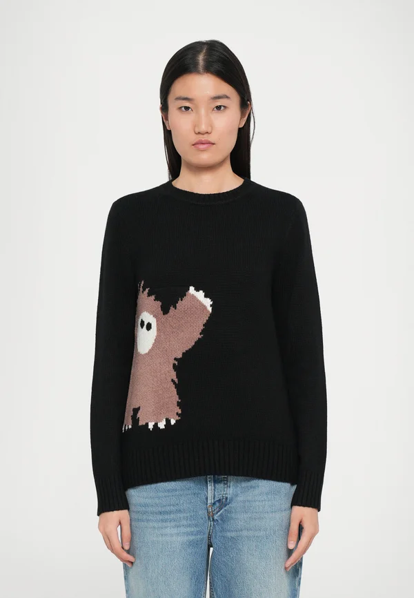 Strickpullover - black