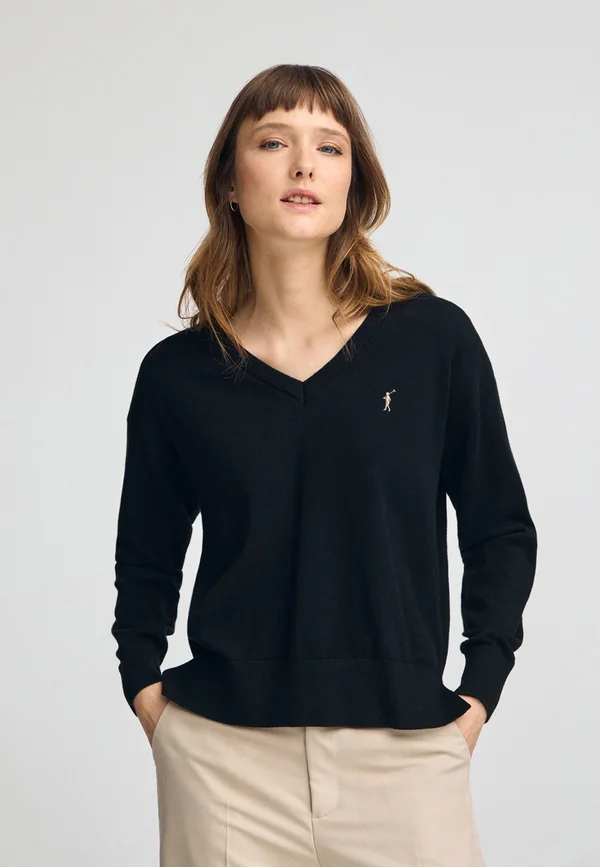 Strickpullover - black