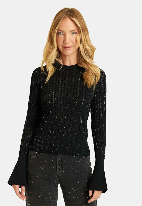 Strickpullover - black