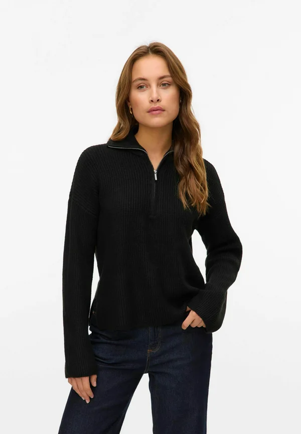 Strickpullover - black